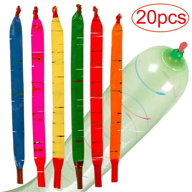 Planet Gates 10/20PCS Rocket Long Balloons Inflatable Flying Air Balls Toys Children Birthday Party Decoration Latex Balloons Classic Toys