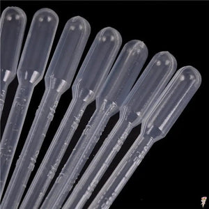 Planet Gates 10/20PCS Transfer Pipettes 3ml Plastic Transparent Pipettes Disposable Safe Eye Dropper Transfer Graduated Pipettes Lab Supplies