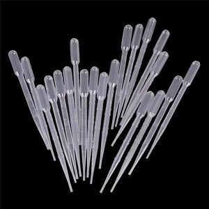 Planet Gates 10/20PCS Transfer Pipettes 3ml Plastic Transparent Pipettes Disposable Safe Eye Dropper Transfer Graduated Pipettes Lab Supplies