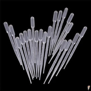 Planet Gates 10/20PCS Transfer Pipettes 3ml Plastic Transparent Pipettes Disposable Safe Eye Dropper Transfer Graduated Pipettes Lab Supplies