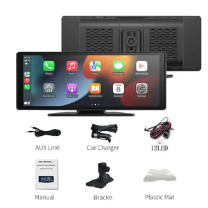 Planet Gates 10.26 inch-Cam XUDA Universal 10.26 Inch Car Radio Multimedia WIFI Video Player Wireless Carplay & Android Auto for Apple Or Android MP5 Player