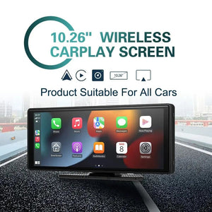Planet Gates 10.26 inch-Cam XUDA Universal 10.26 Inch Car Radio Multimedia WIFI Video Player Wireless Carplay & Android Auto for Apple Or Android MP5 Player