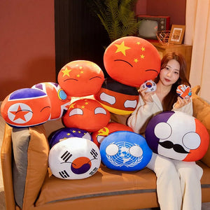 Planet Gates 10/30/40cm Polandball Plush Doll Countryball Country Ball Toy Plush Pendant Stuffed Doll Christmas Children Gift
