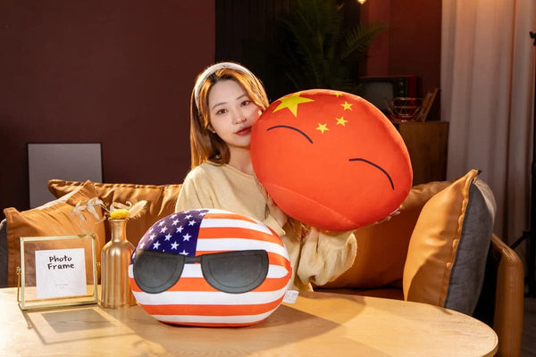 Planet Gates 10/30/40cm Polandball Plush Doll Countryball Country Ball Toy Plush Pendant Stuffed Doll Christmas Children Gift