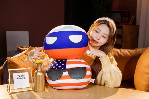 Planet Gates 10/30/40cm Polandball Plush Doll Countryball Country Ball Toy Plush Pendant Stuffed Doll Christmas Children Gift