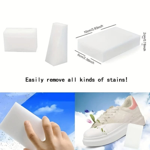 Planet Gates 10/30 Packs Magic Cleaning Sponges Eraser, Multi-Functional Premium Melamine Sponge Foam Cleaning Pads (9.98x5.99x1.98cm)