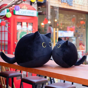Planet Gates 10/30CM Cat Doll Small Pendant Cuddly Pillow Cushion Ins Black Cat Plush Toy Doll for Girl Gift Plushie Stuffed Toys