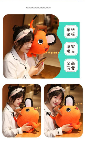 Planet Gates 10-40CM Pochita Plush Chainsaw Chain Saw Man Plush Doll Cute Stuffed Cartoon Anime Soft Toys Pillow For Kids Xmas Gifts