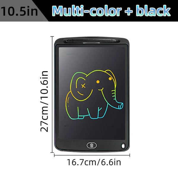 Planet Gates 10.5 inch Black 6.5/8.5/10/12 inch LCD Writing Tablet Drawing Board Montessori Educational Toys for Children Drawing Toys for Kids Boys Gifts