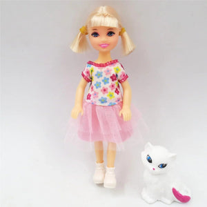 Planet Gates 10 5 Inch Mini Kelly Doll Accessories Fashion Chelsea Doll Clothes Party Grown Outfits Kids Girls Toys for Children Birthday Gift