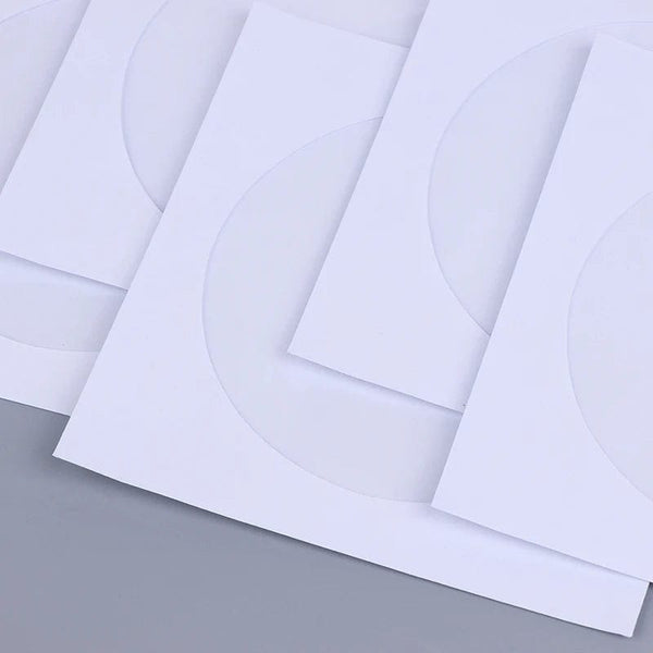 Planet Gates 10/50PCS White 12.5*12.5CM CD DVD Disc Paper Sleeves Envelopes Storage Clear Window Case Flap White Folded Paper Bag CD Sleeves