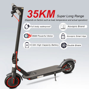 Planet Gates 10.5AH 31KM/H ES80 / france AOVOPRO 7.8-10.5AH Electric Scooter 350W 31KM/H Foldable Electric Kick Scooter 8.5 Inch APP Smart Escooter for Adults