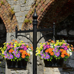 Planet Gates 10 Bundles 10 Bundles Artificial Daisy Flowers Outdoors UV Resistant Fake Plants Faux Plastic Daisies Flower For Outside Home Indoor Pot Planters Garden Decor