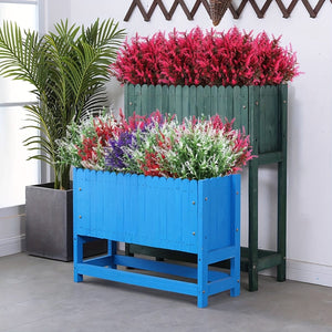 Planet Gates 10 Bundles Artificial Lavender Flowers Outdoor UV Resistant Fake Flowers No Fade Faux Plastic Plants Garden Porch Window Box Decorating Indoor Outside Hanging Planter Home Kitchen Office Wedding Garden Decor