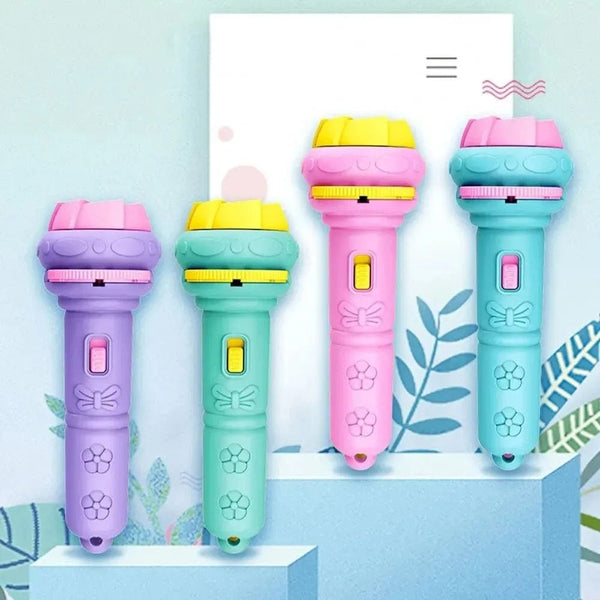 Planet Gates 10 Cards Cartoon Projection Flashlight 80 Patterns Creative Children Flashlight Toy Projector Baby Toys Bedtime Story Book Toy