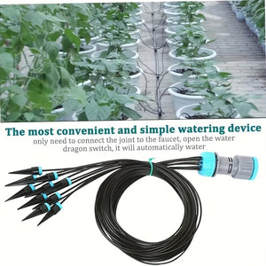 Planet Gates 10 Drippers 1 Pack, Automatic Watering System For Lazy People Indoor Drip Irrigation System And 10 Plant Watering Tools Seepage Water Business Home Time Adjustment Drip Irrigation Pot Watering Device