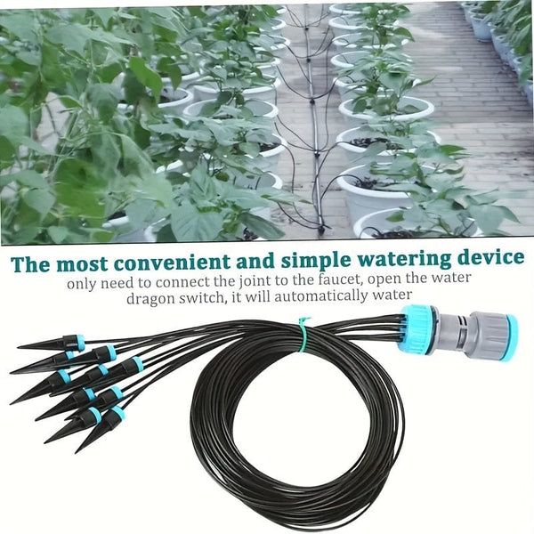 Planet Gates 10 Drippers 1 Pack, Automatic Watering System For Lazy People Indoor Drip Irrigation System And 10 Plant Watering Tools Seepage Water Business Home Time Adjustment Drip Irrigation Pot Watering Device