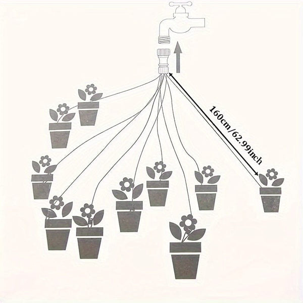 Planet Gates 10 Drippers 1 Pack, Automatic Watering System For Lazy People Indoor Drip Irrigation System And 10 Plant Watering Tools Seepage Water Business Home Time Adjustment Drip Irrigation Pot Watering Device