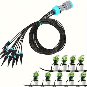 Planet Gates 10 Drippers 1 Pack, Automatic Watering System For Lazy People Indoor Drip Irrigation System And 10 Plant Watering Tools Seepage Water Business Home Time Adjustment Drip Irrigation Pot Watering Device