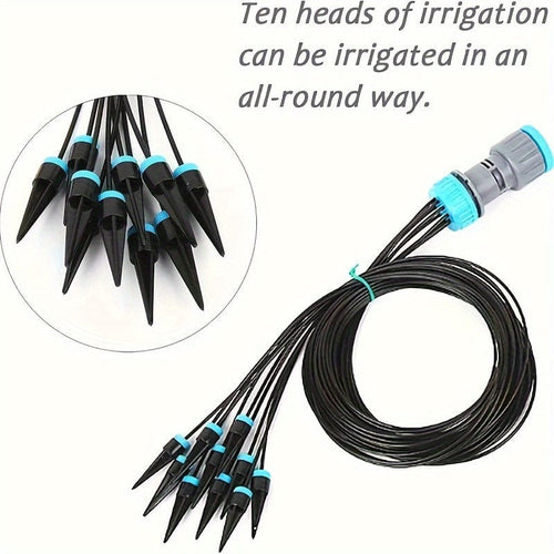 Planet Gates 10 Drippers 1 Pack, Automatic Watering System For Lazy People Indoor Drip Irrigation System And 10 Plant Watering Tools Seepage Water Business Home Time Adjustment Drip Irrigation Pot Watering Device