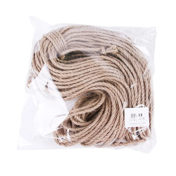 Planet Gates 10 Meters Natural Jute Scratch Guards Rope Pet Cat Scratching Twine Rolls Hemp Twisted Cord Macrame Paw Claw Furniture Protector