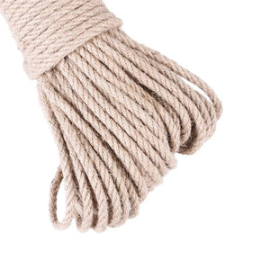 Planet Gates 10 Meters Natural Jute Scratch Guards Rope Pet Cat Scratching Twine Rolls Hemp Twisted Cord Macrame Paw Claw Furniture Protector