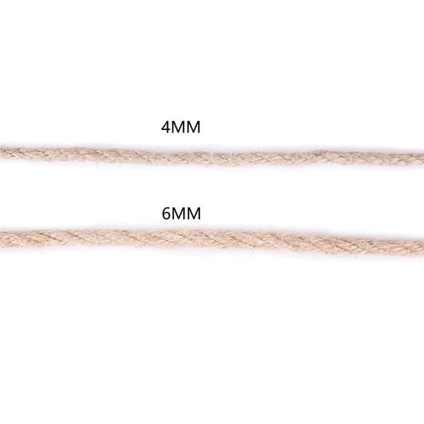 Planet Gates 10 Meters Natural Jute Scratch Guards Rope Pet Cat Scratching Twine Rolls Hemp Twisted Cord Macrame Paw Claw Furniture Protector