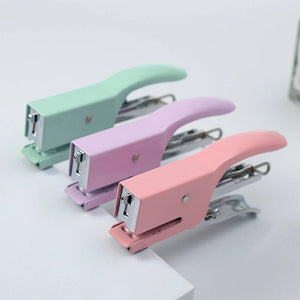 Planet Gates 10# Mini Stapler with Macaron puppy modeling office learning handheld small stapler    DSJ-001(MC)