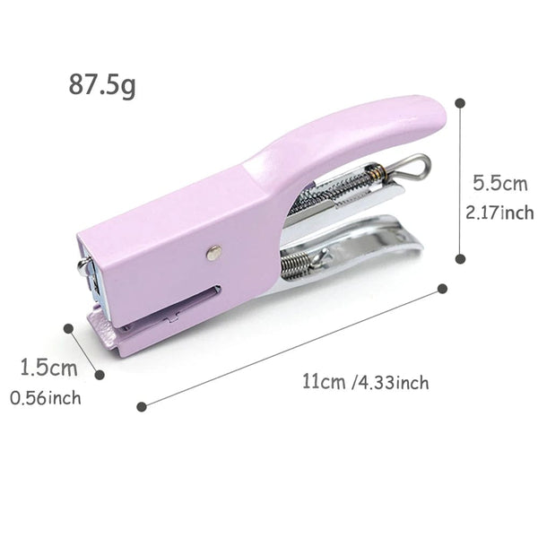Planet Gates 10# Mini Stapler with Macaron puppy modeling office learning handheld small stapler    DSJ-001(MC)