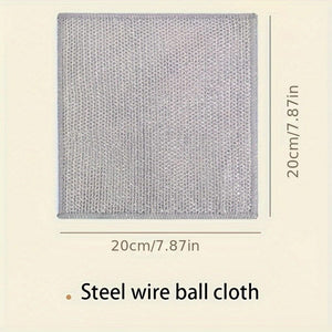 Planet Gates 10 Packs 10pcs Steel Wire Ball Cloth, Non Greasy And Easy To Clean, For Cleaning Sinks, Washing Kitchen Stovetop, Pot, Kitchen Stuff, Kitchen Cleaning Gadget