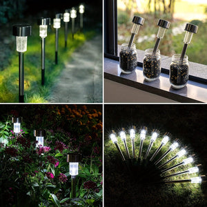 Planet Gates 10 Packs Outdoor Solar Landscape Lawn Light, Waterproof Outdoor Lights, Solar Garden Lights, Solar Yard Lights, For Pathway, Patio, Yard, Lawn, Walkway, Deck And Driveway
