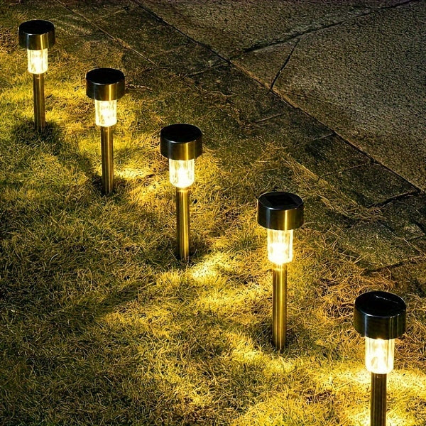 Planet Gates 10 Packs Outdoor Solar Landscape Lawn Light, Waterproof Outdoor Lights, Solar Garden Lights, Solar Yard Lights, For Pathway, Patio, Yard, Lawn, Walkway, Deck And Driveway