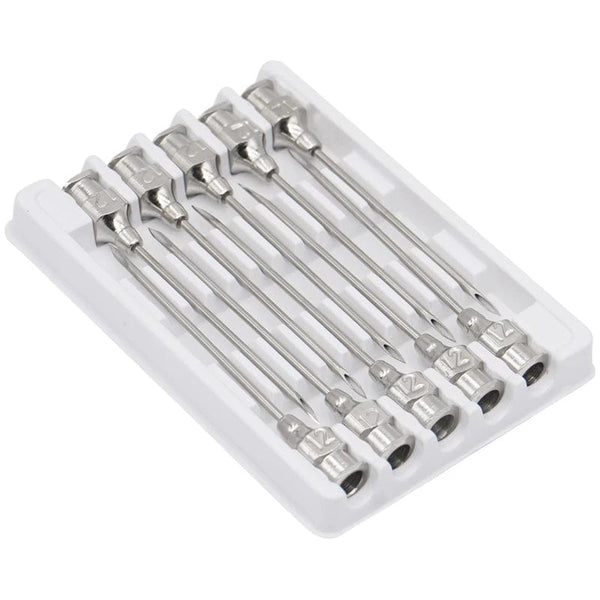 Planet Gates 10 Pcs/boxs Farm Animals Injection Needle 304 Stainless Steel Dispensing Needle Syringe Poultry Small Veterinary Supplies
