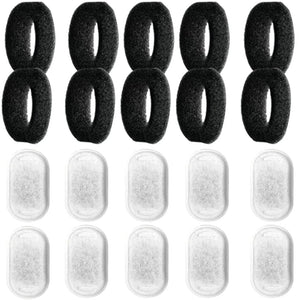 Planet Gates 10 PCS / CHINA Replacement Filters For Cat Dog Water Fountain Stainless Steel Dispenser Feeders Pet Fountain Activated Carbon Replaced Filter