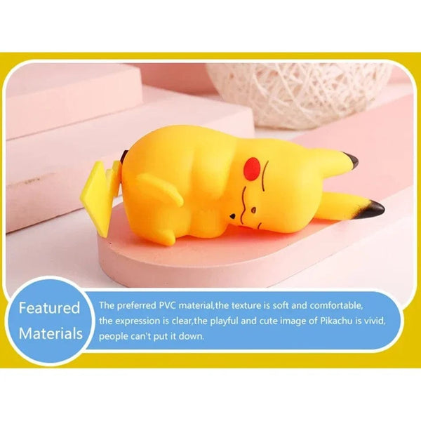 Planet Gates 10 Pcs Hot Pokemon Pikachu Night Light Glowing Anime Figures Toy Pokemon Pikachu Cute Bedside Led Lamp Kawaii Children Gift