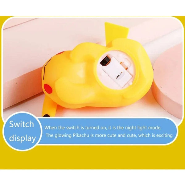 Planet Gates 10 Pcs Hot Pokemon Pikachu Night Light Glowing Anime Figures Toy Pokemon Pikachu Cute Bedside Led Lamp Kawaii Children Gift