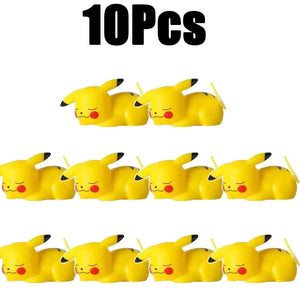 Planet Gates 10 Pcs No box 3 10 Pcs Hot Pokemon Pikachu Night Light Glowing Anime Figures Toy Pokemon Pikachu Cute Bedside Led Lamp Kawaii Children Gift