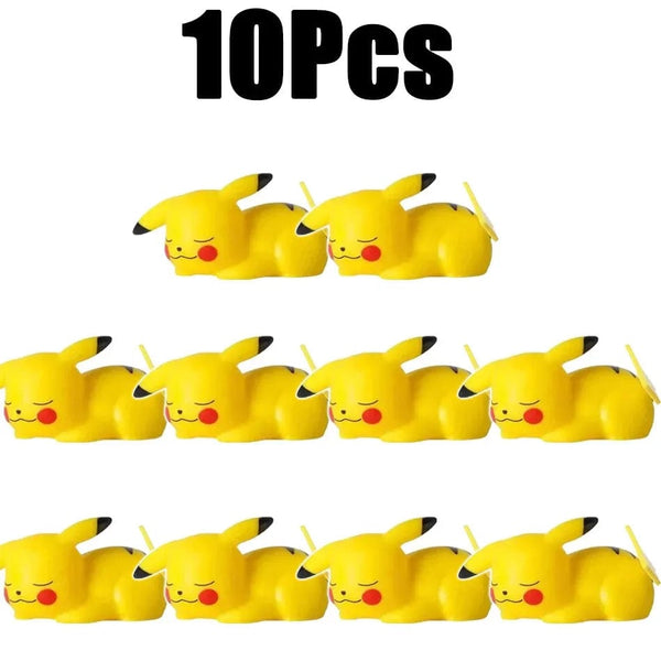 Planet Gates 10 Pcs No box 3 10 Pcs Hot Pokemon Pikachu Night Light Glowing Anime Figures Toy Pokemon Pikachu Cute Bedside Led Lamp Kawaii Children Gift