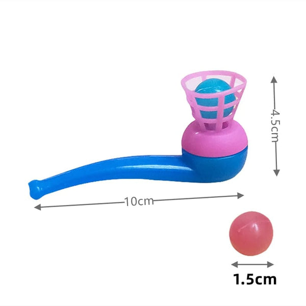 Planet Gates 10 Pcs Random 10Pcs Plastic Pipe Blowing Ball Toys For Kids Outdoor Sports Games Balance Training Learning Toys Children Funny Gifts