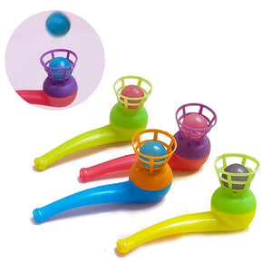 Planet Gates 10 Pcs Random 10Pcs Plastic Pipe Blowing Ball Toys For Kids Outdoor Sports Games Balance Training Learning Toys Children Funny Gifts