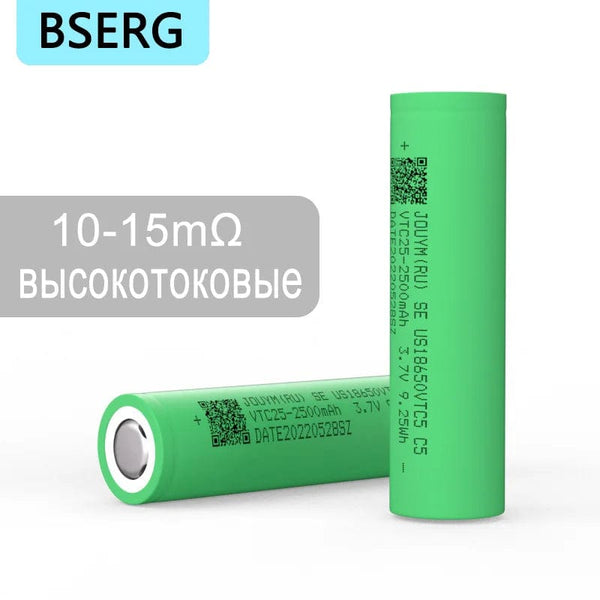 Planet Gates 10 PCS / Russian Federation 18650 Battery 2500mAh 3.7V High Current Powerful Lithium 30A VTC5 C5 Screwdriver Power Cell
