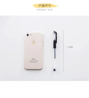 Planet Gates 10 Pcs/Set Gel Pens 0.5mm Bullet Tip Ballpoint Pens Black/Blue/Red Ink School Stationery Writing Supplies office accessories