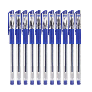 Planet Gates 10 Pcs/Set Gel Pens 0.5mm Bullet Tip Ballpoint Pens Black/Blue/Red Ink School Stationery Writing Supplies office accessories