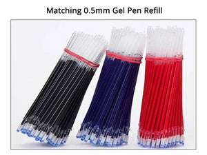 Planet Gates 10 Pcs/Set Gel Pens 0.5mm Bullet Tip Ballpoint Pens Black/Blue/Red Ink School Stationery Writing Supplies office accessories