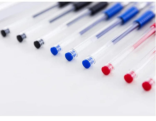 Planet Gates 10 Pcs/Set Gel Pens 0.5mm Bullet Tip Ballpoint Pens Black/Blue/Red Ink School Stationery Writing Supplies office accessories