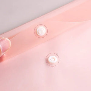 Planet Gates 10 Pieces File Bag Plastic 16C A4 Paper Storage Folder PP Transparent Portfolio Policy Briefcase with Label Waterproof File Bag