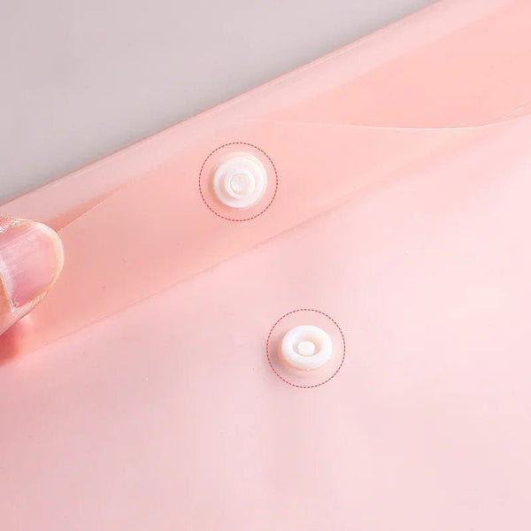 Planet Gates 10 Pieces File Bag Plastic 16C A4 Paper Storage Folder PP Transparent Portfolio Policy Briefcase with Label Waterproof File Bag