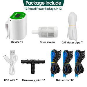 Planet Gates 10 potted flowers An intelligent timed automatic flower waterer, potted lazy watering, drip water seepage water applicator, gardening green plant