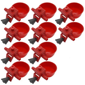 Planet Gates 10 sets / CHINA 5/10sets Chicken Water Bowl Hens Quail Birds Drinking Bowls Water for Chicken Coop Chick Nipple Drinkers Poultry Farm Animal