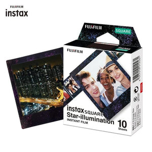 Planet Gates 10 Sheets Stars / CN Fujifilm Instax Square White Edge Black Films Photo Paper (10-50 pcs) for Instax SQ10 SQ6 Instant Camera Share SP-3 Printer